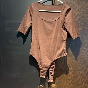 SHEIN brown body suit